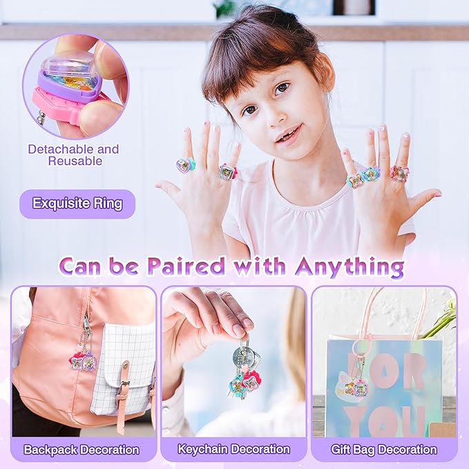 Girls Jewelry Making Kit DIY Arts And Crafts Gifts Necklace Pendant and Bracelet Crafting Set Versatile Magic Sticker Machine Magic Book Children's DIY Making Christmas Gift Jewelry Gift Set For Kids G