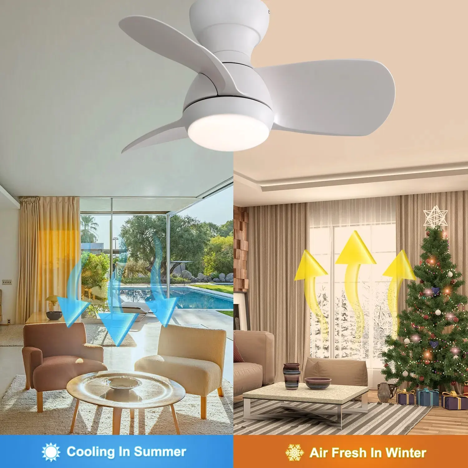 23 Inch Indoor Ceiling Fan