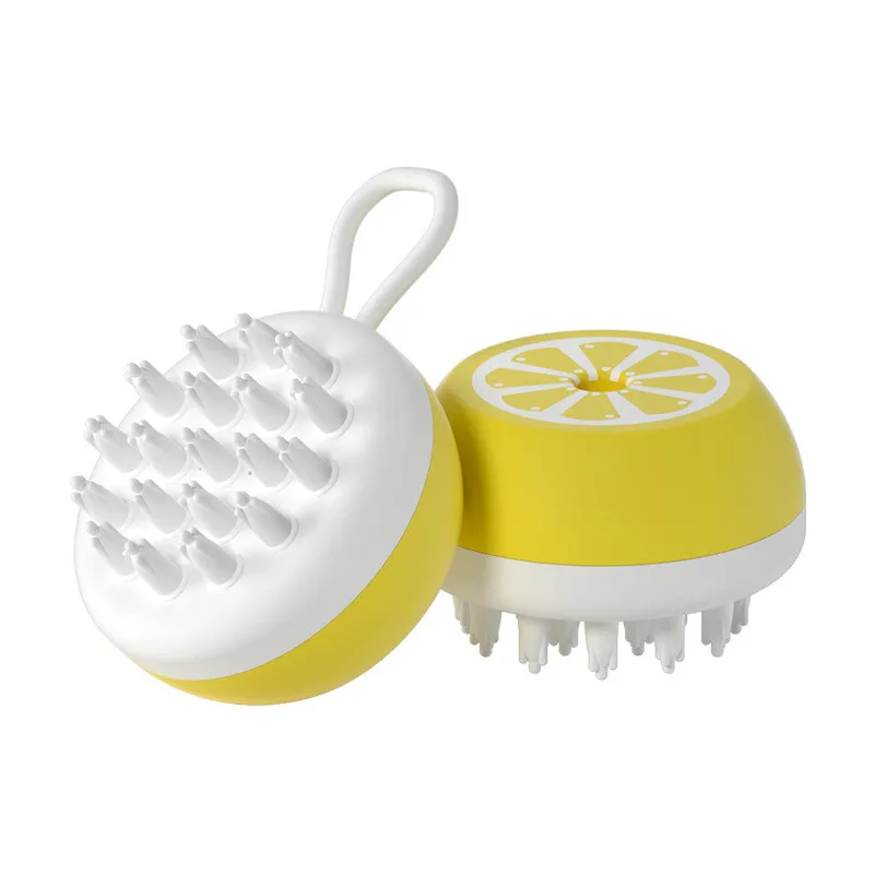 Pet Dog Cat Bath Brush 2-in-1 Pet SPA Massage Comb Soft Silicone Pet Shower Hair Grooming Cmob Dog Cleaning Tool Pets Supplies – image 6