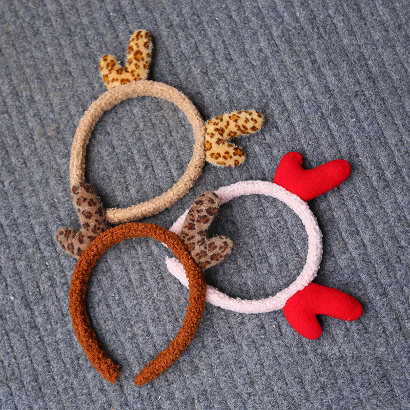 Fashion Leopard Print Antlers Headband