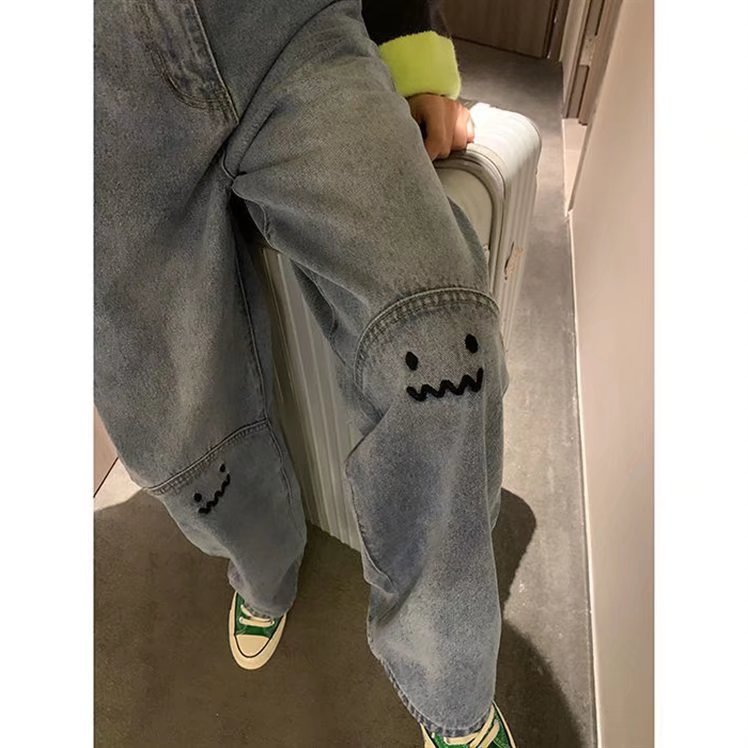 Women's Spring Summer Straight High Waist Wide Leg Pants