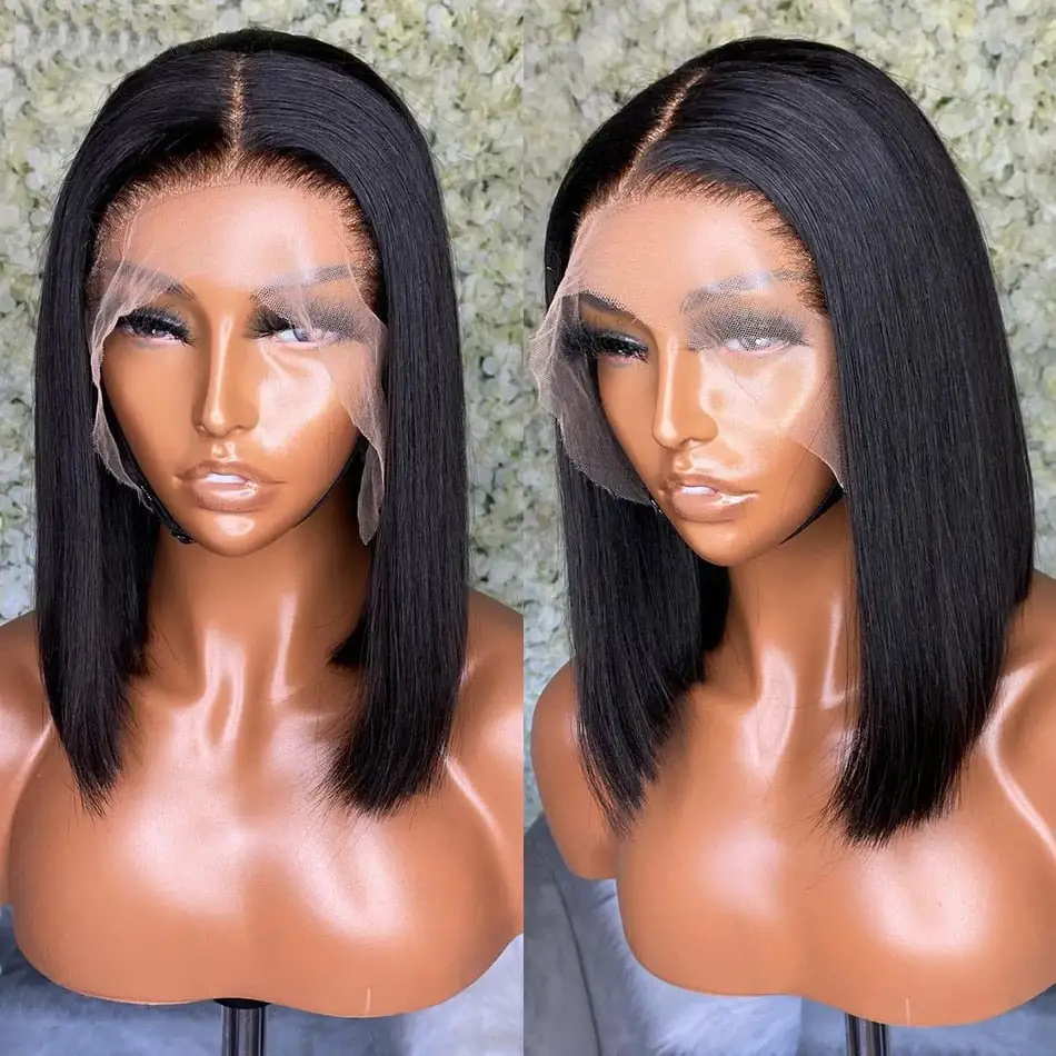 Front Lace Short Wave Head Wig - 12 Inches