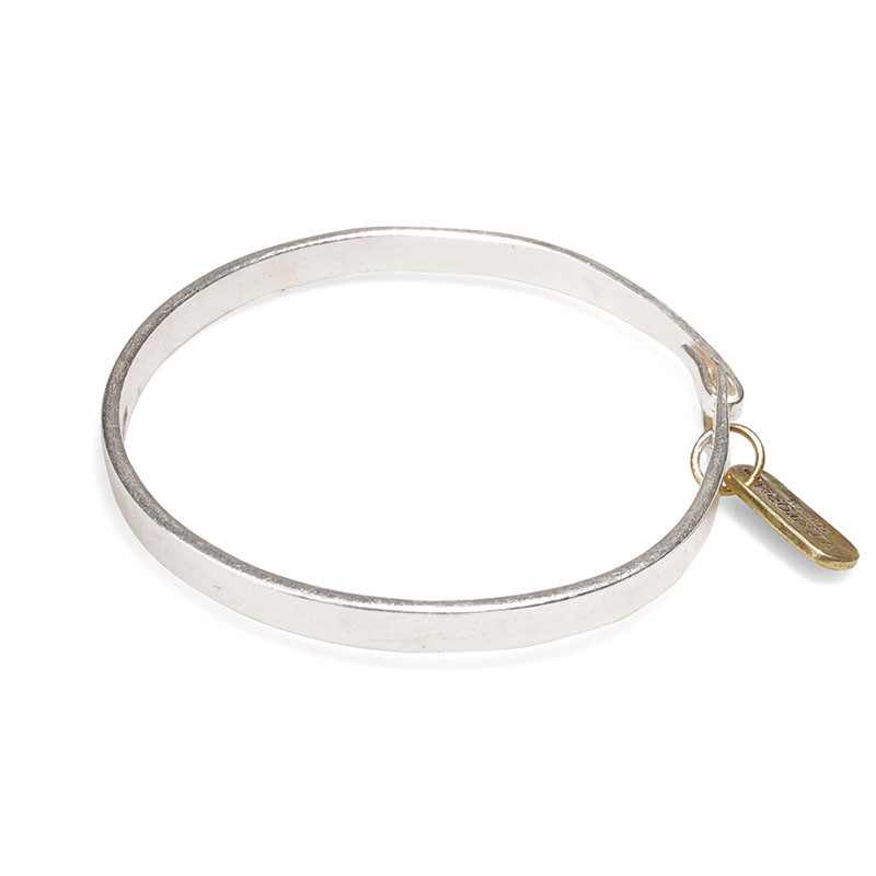 Original Design Pure Handmade Bracelet Plain Silver Simple