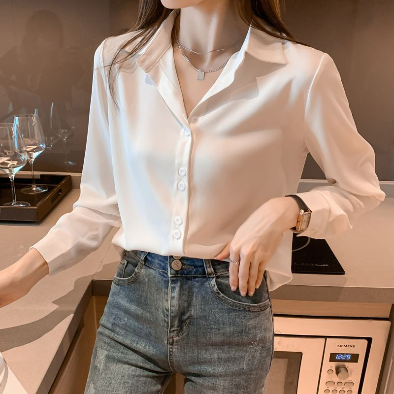 Title 4, Chiffon Shirt Women Show Thin Fashion Design Sense