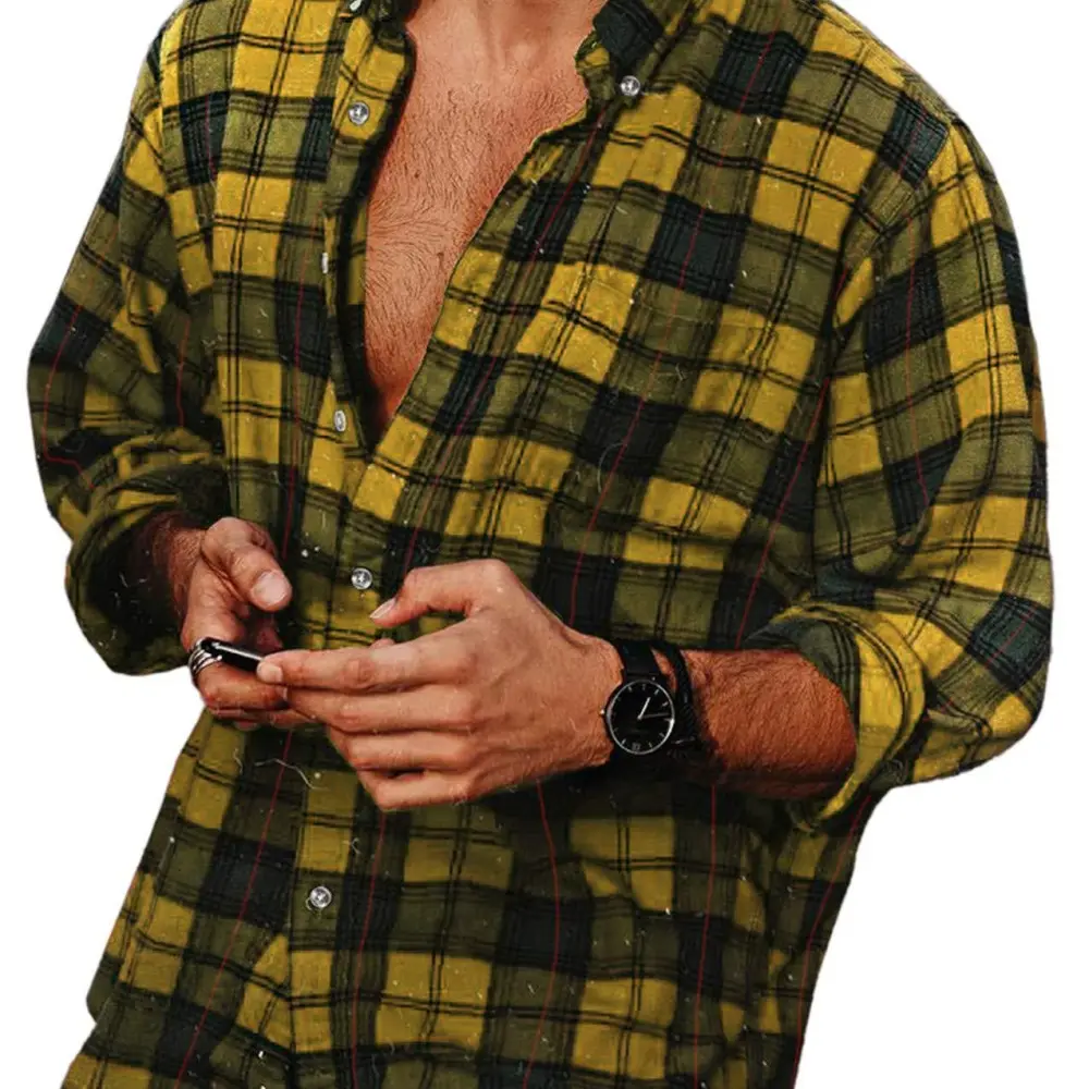 Lapel Shirt Casual Long Sleeve