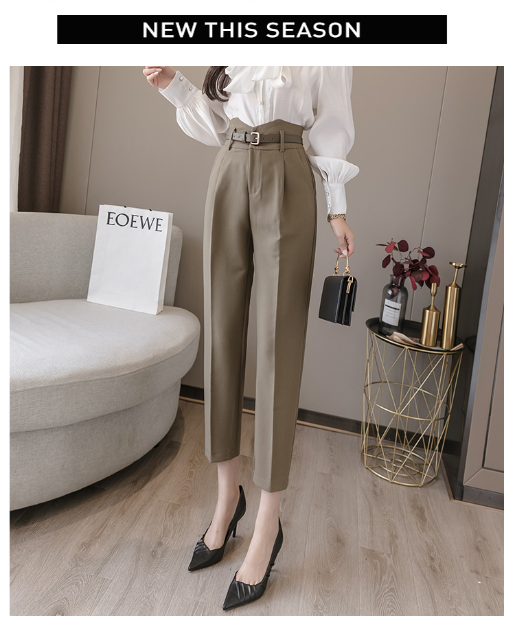 Title 7, High Waist Suit Pants Ladies Summer Pants Thin ...