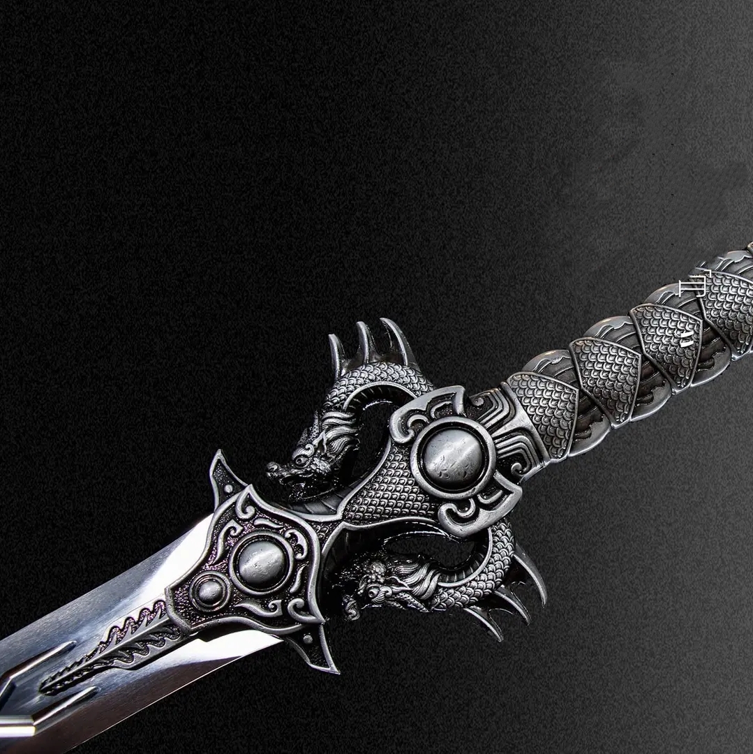 Lilong Sword One-piece High Manganese Steel Collectible Cold Weapon Unsharpened Not For Self-Defense