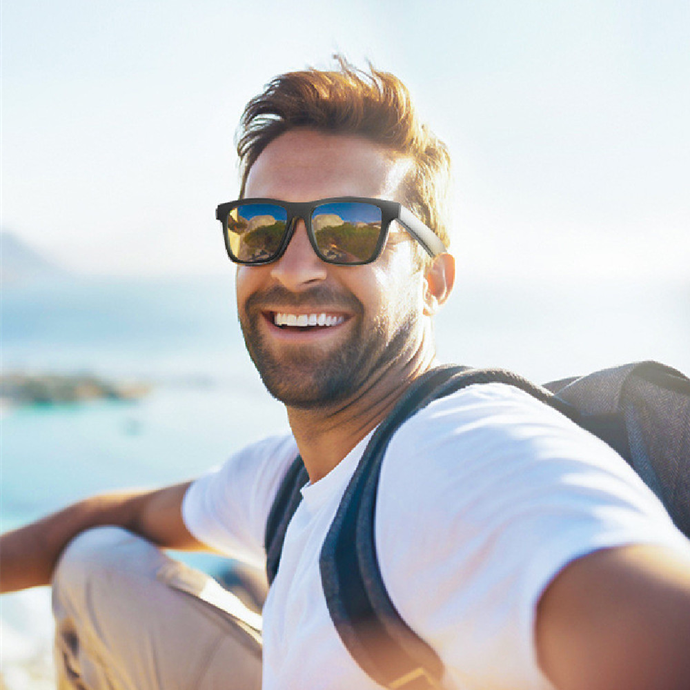 Lunettes intelligentes Bluetooth au style affirmé avec fonction d'appel