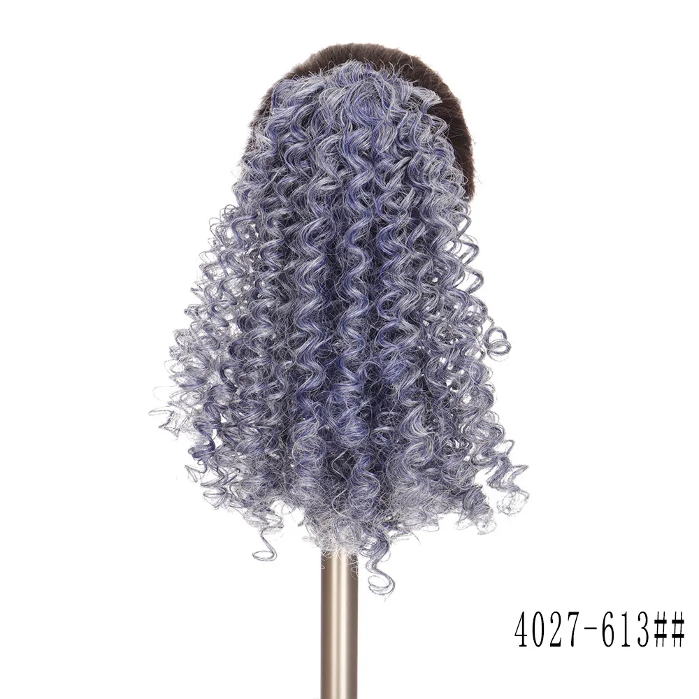 Small Curly Ponytail Chemical Fiber Elastic Mesh Wig Braid - Cj5804027613