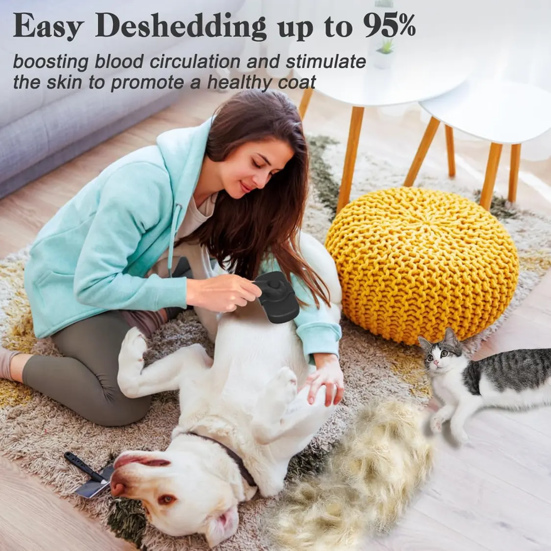 Self Cleaning Shedding Brush - Skin Friendly