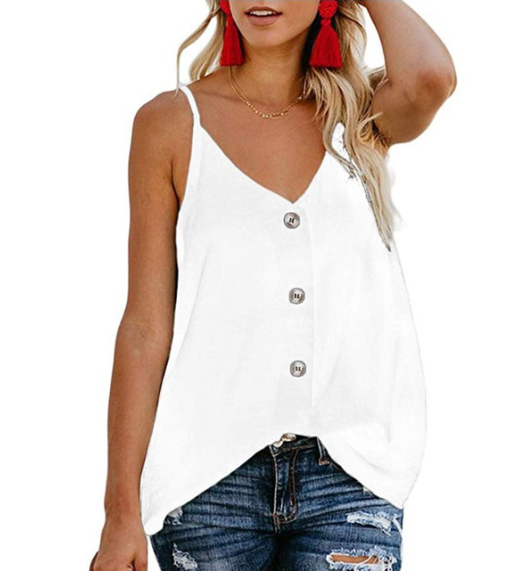 Title 6, Summer Sexy Thin Shoulder Strap Top Women New C...