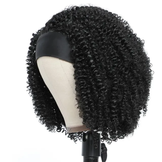 Hijab Ice Silk Chemical Fiber Wig Black - Shop at LoveMi