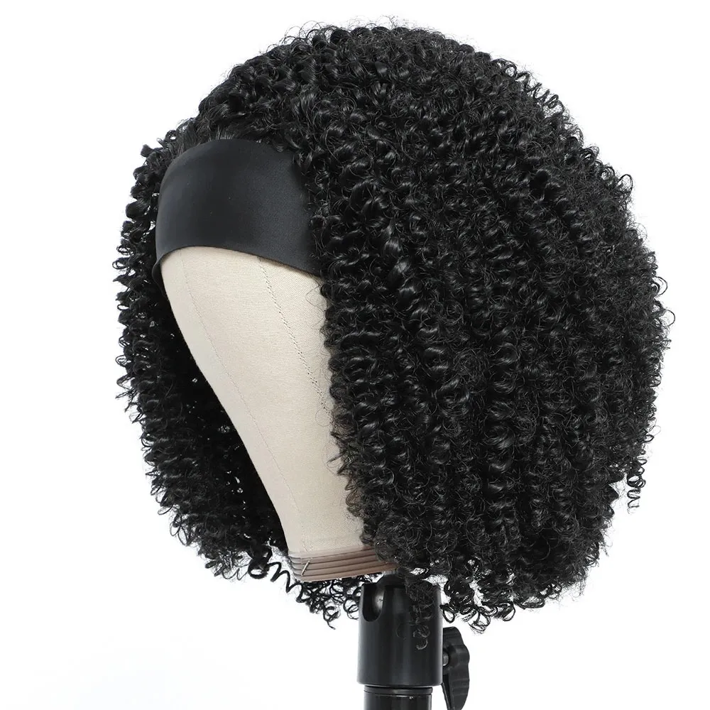 Hijab Ice Silk Chemical Fiber Wig - Black