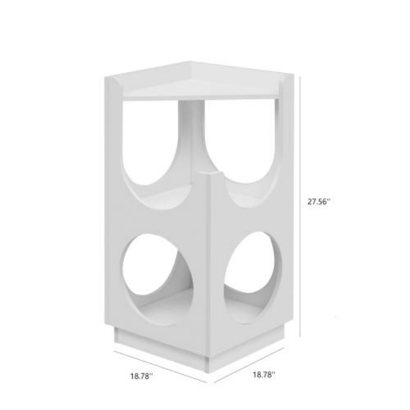 Suitable For Small And Medium sized Cat Hollow Design Multifunctional Double layer Cat Station White - Shop at LoveMi