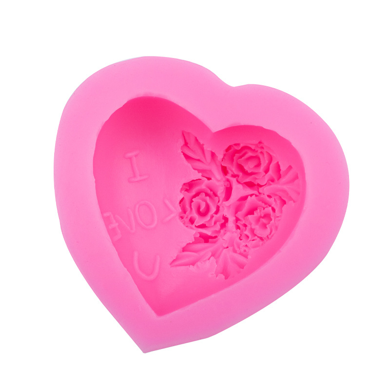 Three Dimensional Rose Silicone Chocolate Mold