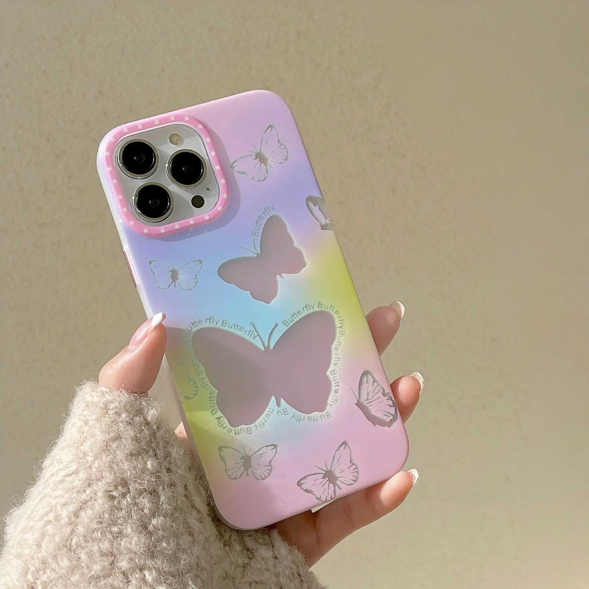 Magic Laser Butterfly Mobile Phone Case