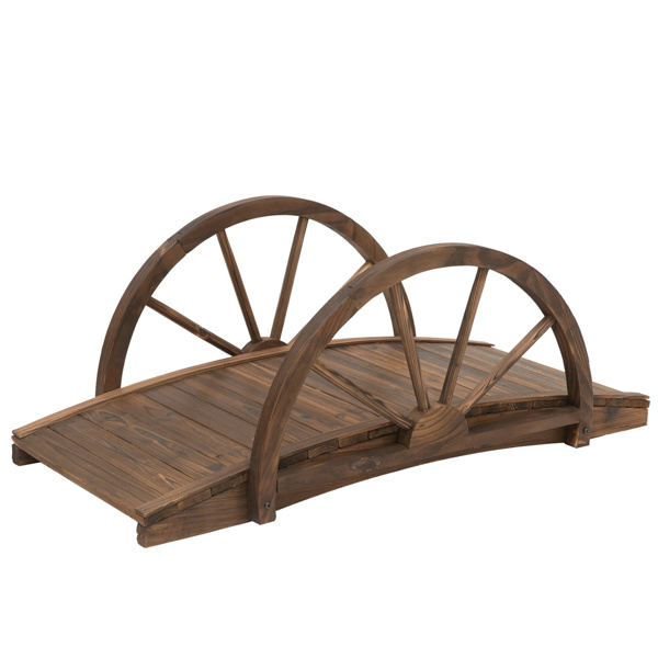 3.3ft Wooden Garden Bridge,Bridge A Rc Footbridge — foto 9