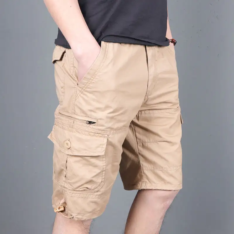 Workwear Cropped Trousers Loose Plus Size Casual Shorts