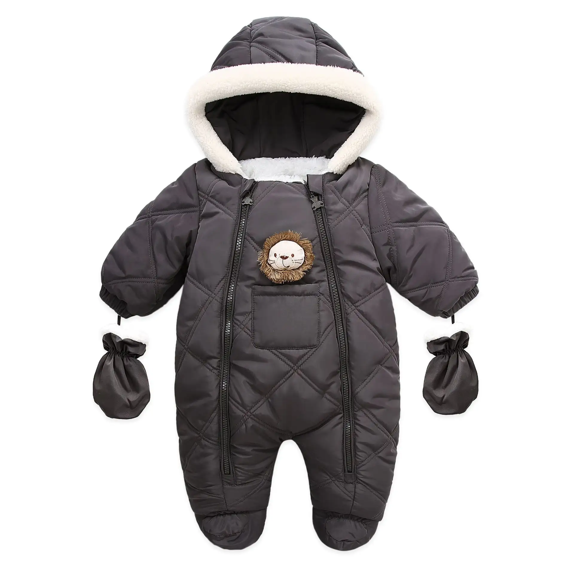 Cartoon Children's Thickened Warm Baby Onesie Romper