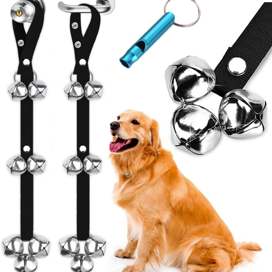 2PCS Dog Doorbells For Potty Training, Adjustable Puppy Training Bells, Extra-Large Loud Door Bells For Dogs
