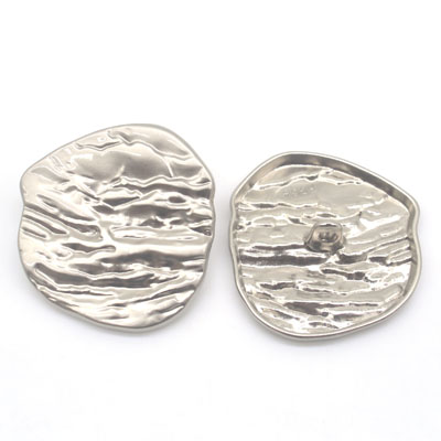 Title 5, Irregular Metal Buttons With Shaped Tree Pattern