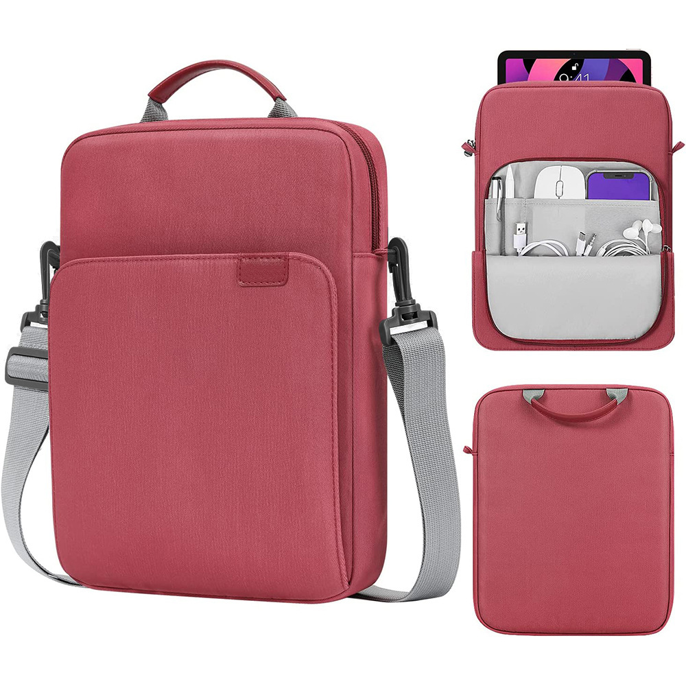 One Shoulder Crossbody Portable Inner Bag Claret 9.7And11 Inches - Shop at LoveMi