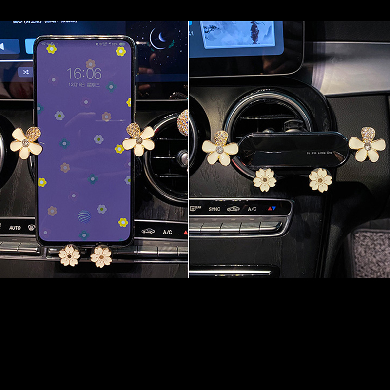 Car Mobile Phone Female Bracket Navigation Air Outlet Cute Fixed Drill - Image 8