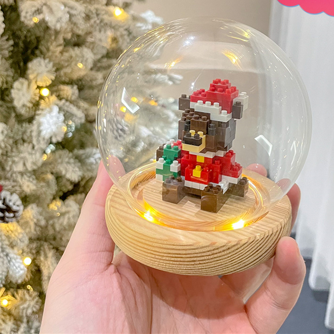 Christmas bear light glass co