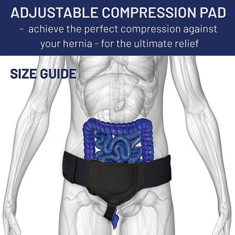 Inguinal Groin Hernia Belt Abdominal Removable Support Truss Brace Men — image 9