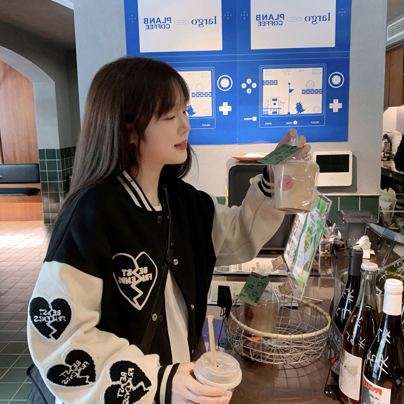 Women's Cardigan Jacket Sports Plus Velvet Thick Loose Casual Wear