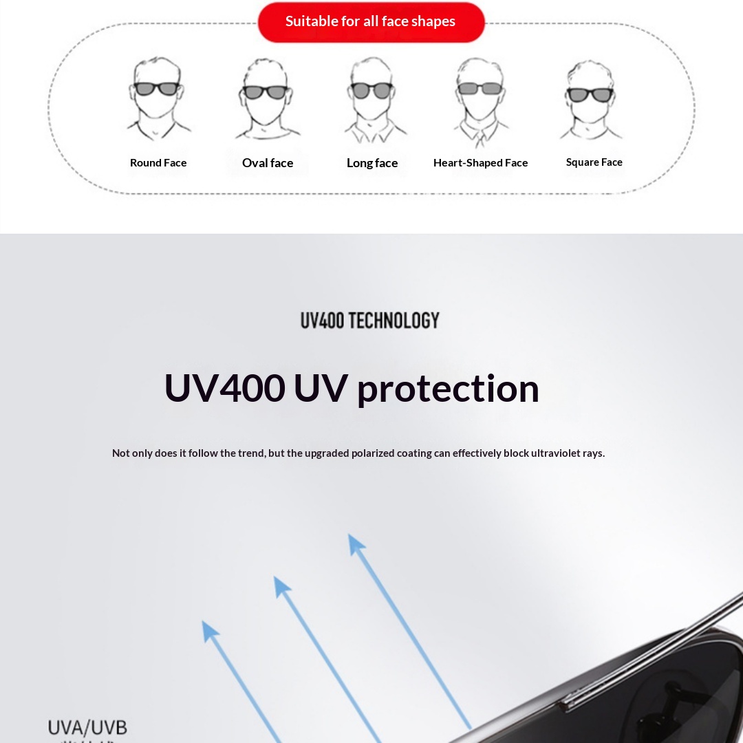 Lijia High-definition Polarized Sunglasses, Casual And Fashionable Driving Glasses, Driving Sunglasses 8104