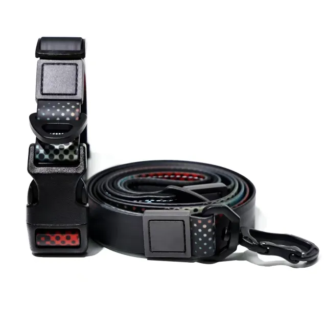 Heat Transfer Printing PVC Coated Rubberized Waterproof Traction Rope Set Black - Shop at LoveMi