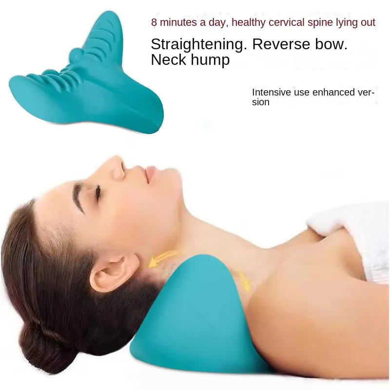Cervical Spine Massage Pillow Gravity Acupressure Neck Massager Cervical Spine Pillow Neck Shoulder Massage Pillow Home Traction Corrector – image 3
