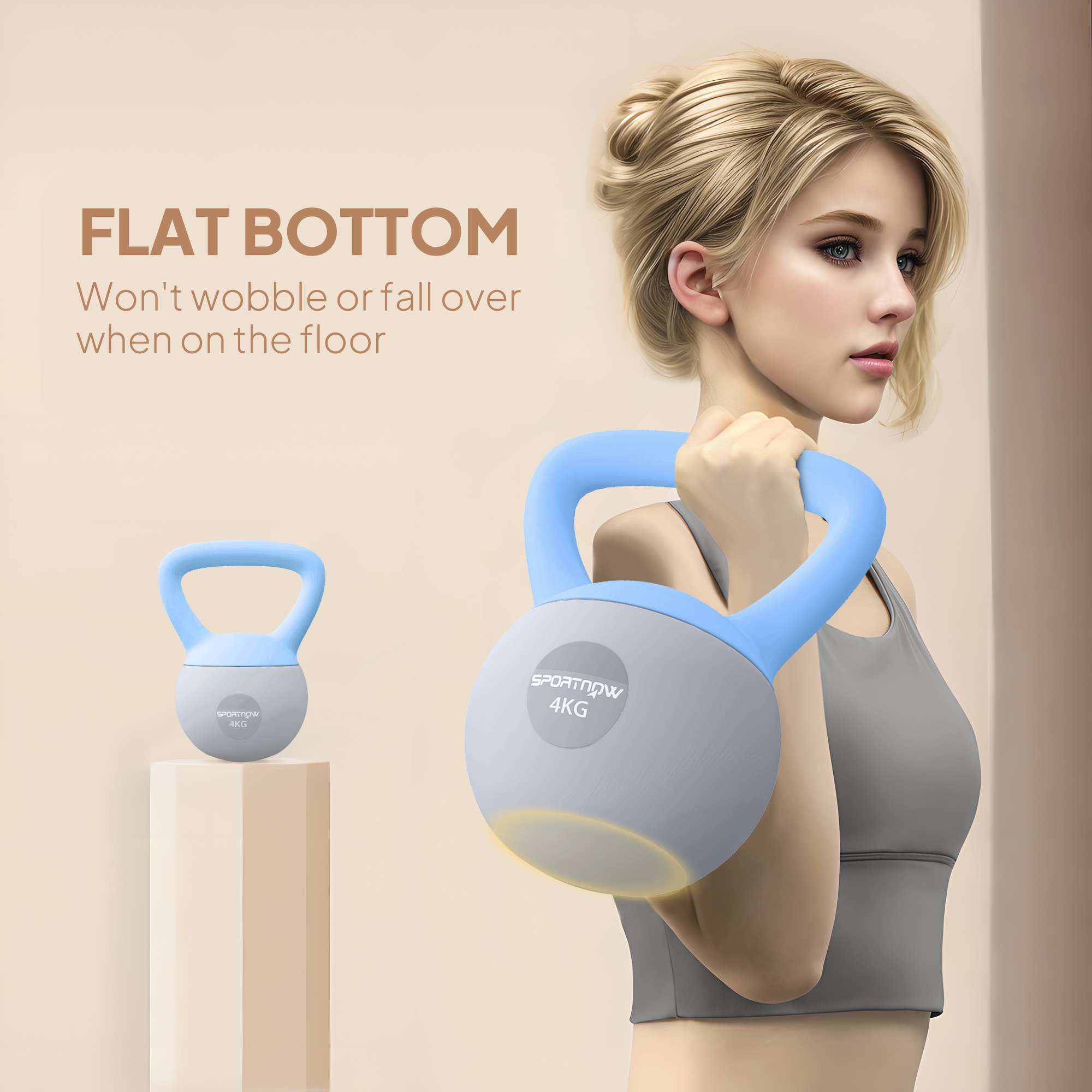4 Kg Soft Kettlebell With Anti Slip Handle, Suitable For Home Gym — image 3