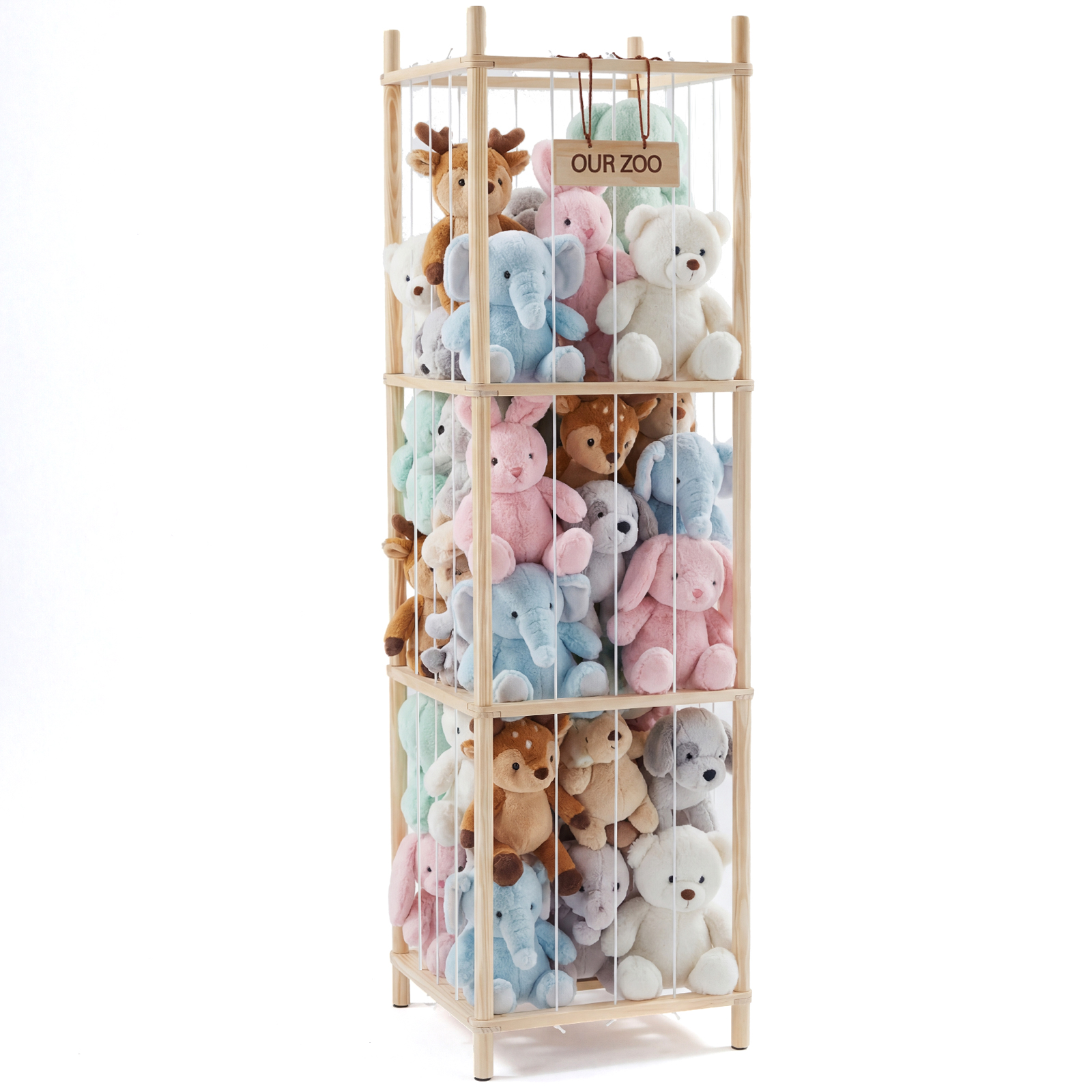 Wooden Toy Storage Rack, Suitable For Saving Space In Children's Rooms, Bedrooms, Baby Rooms And Children's Activity Rooms.