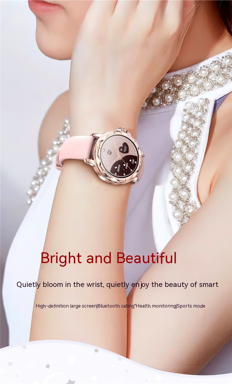 Title 6, CF12 Smart Watch Female Bluetooth Calling Heart...