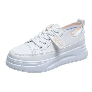 Fashion Sports High Casual Shoes White Shoes Women Pink - Shop at LoveMi