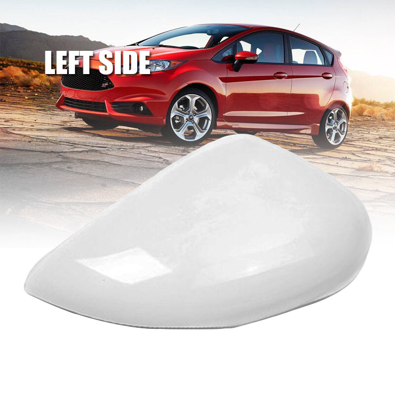 Left Side White Door Wing Mirror Cover Cap Casing For Ford Fiesta MK7 — image 2