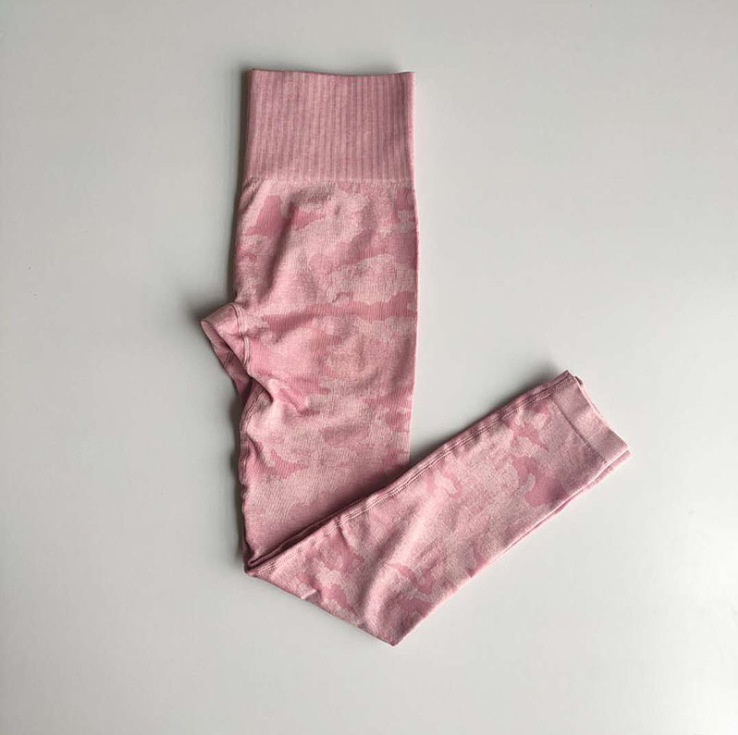 Camouflage Seamless Hip lifting Cropped Trousers Women's Fitness Pants 14 Style L - Shop at LoveMi