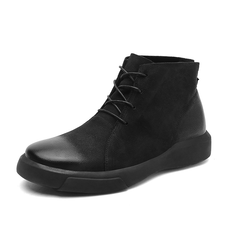 Title 8, Botas Martin masculinas de couro cano alto, mod...