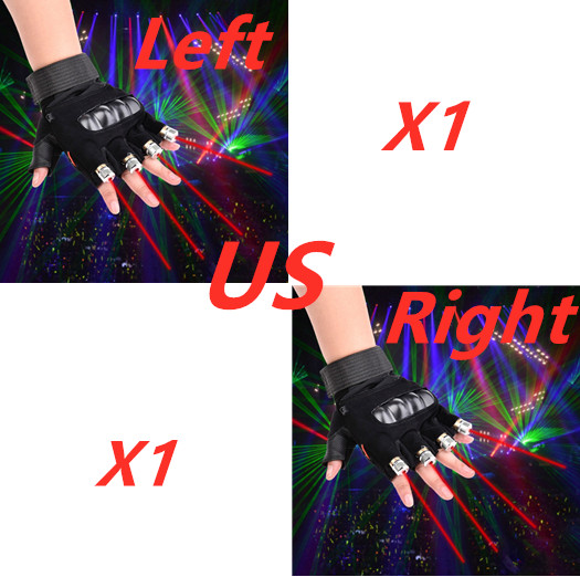 Stage Show  Red Green Laser Gloves