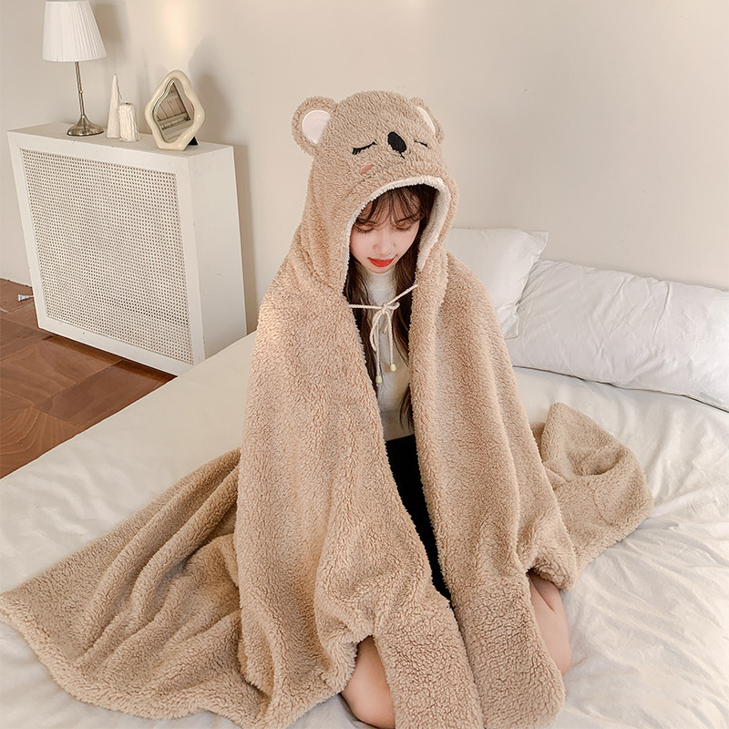 914e2073 6642 4f02 aca2 8a9d3b104a82 - Cute Deer Nap Blanket With Shawl For Children