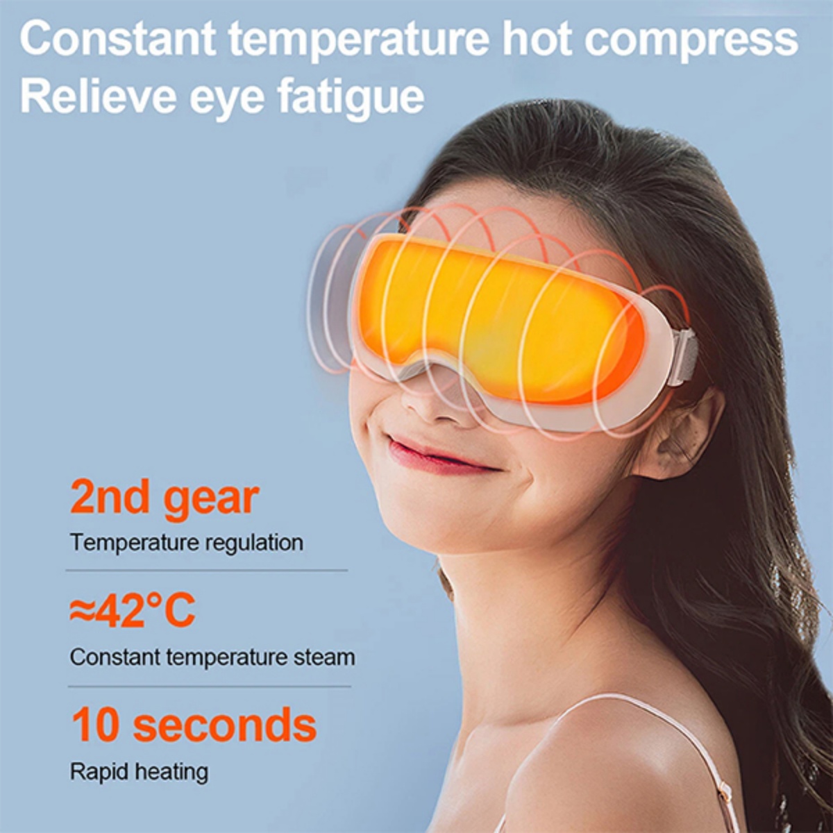 Steam Therapy Mask Smart Hot Steam Eye Mask For Dark Circles Puffiness Dry Eyes