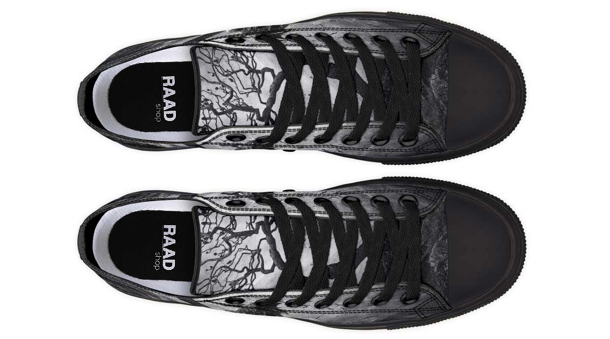 Fashion Print Couple Low-Top Canvas Shoes