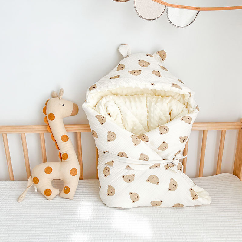 Autumn And Winter Thickened Baby Cotton Wrinkled Beanie Velvet Quilt — foto 3