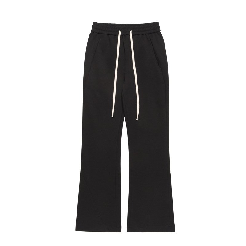 Versatile Solid Drawstring Ribbon Casual Pants