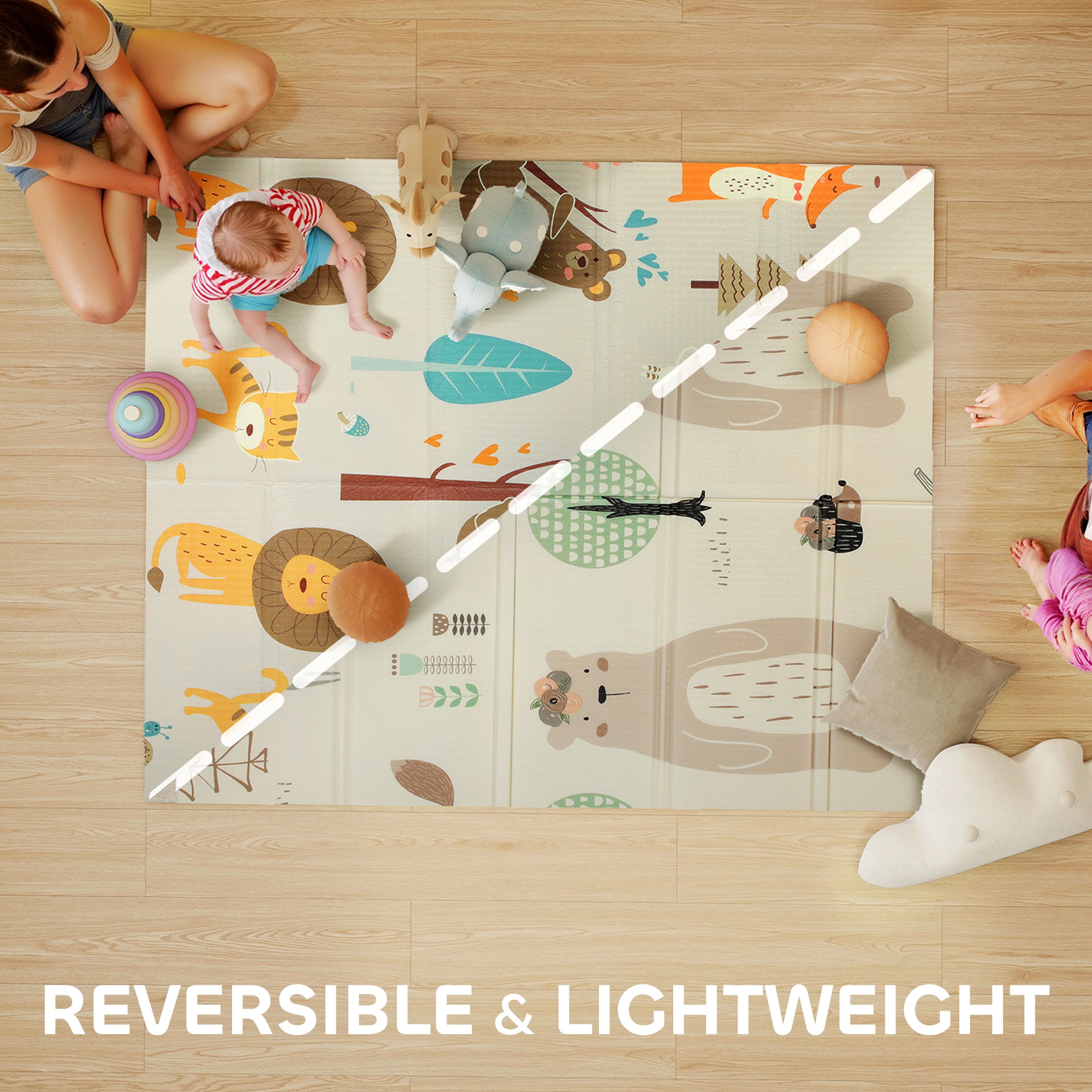 Dinosaur Themed Baby Placemat, Double-sided, Foldable, Waterproof, Suitable — image 10