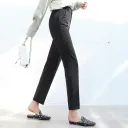 Black Cropped Trousers