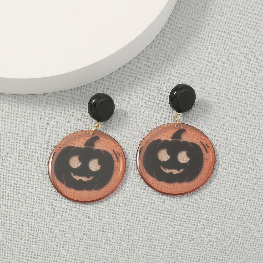 Simple Geometric Personality Halloween Earrings