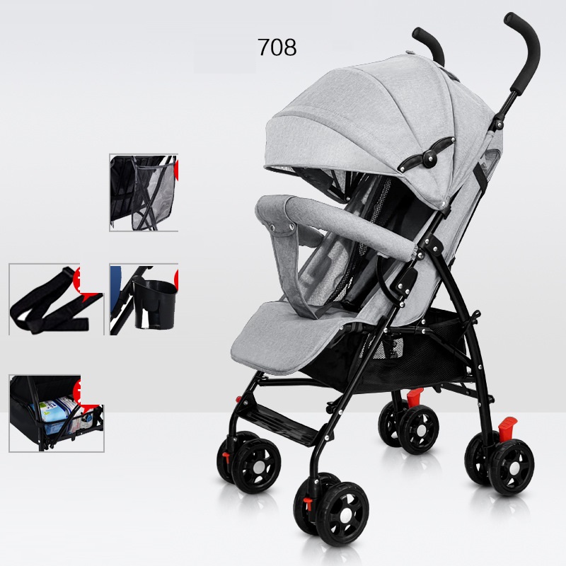 Sit And Lie Down Baby Portable Folding Simple Trolley — foto 21